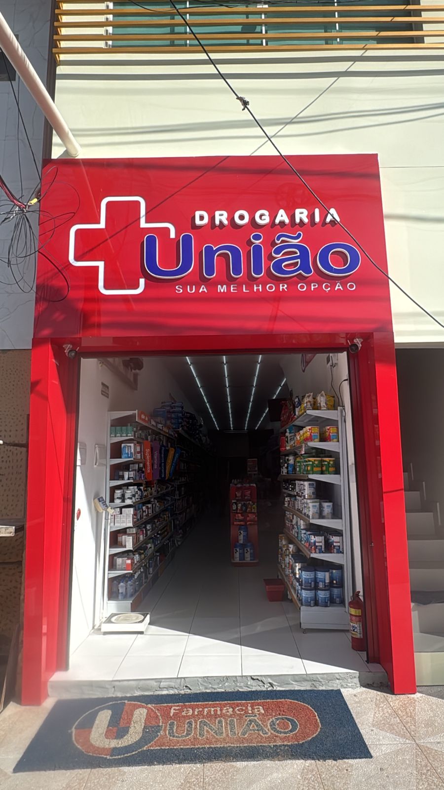 Fachada da Drogaria União
